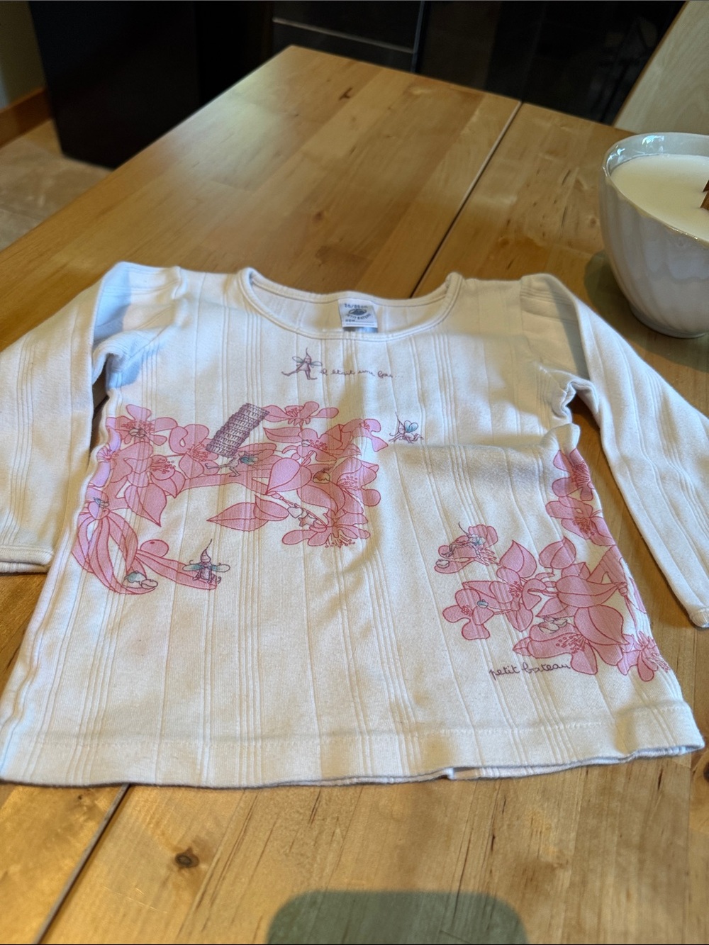 Petit Bateau Long-Sleeve Floral Tee